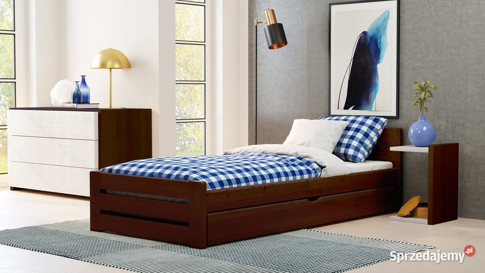 Mocne ŁÓŻKO Drewniane 100x200 GR 35 Zakopane