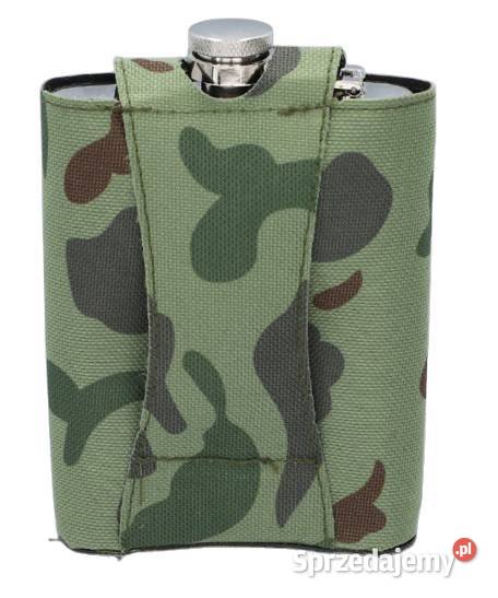 Srebrna Piersiówka w Etui Moro w Zestawie Ostrowy nad Okszą