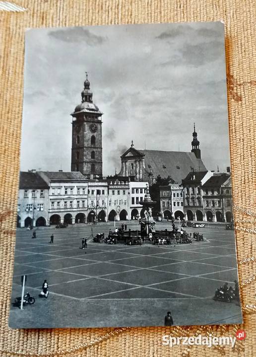 CZESKIE BUDZIEJOWICE WIDOK NA FONTANNĘ SAMSONA I Piszczac