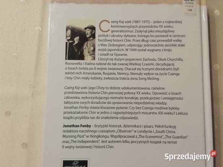 Jonathan Fenby Czang Kaj Szek i jego Chiny sprzedam