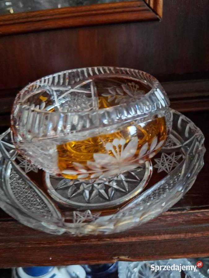 Puchari I spodeczki kryształowe Warszawa sprzedam