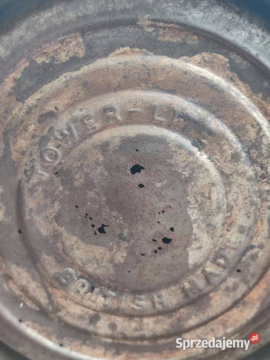 Stara angielska lampa naftowa TowerLite Antyki Dulcza Wielka