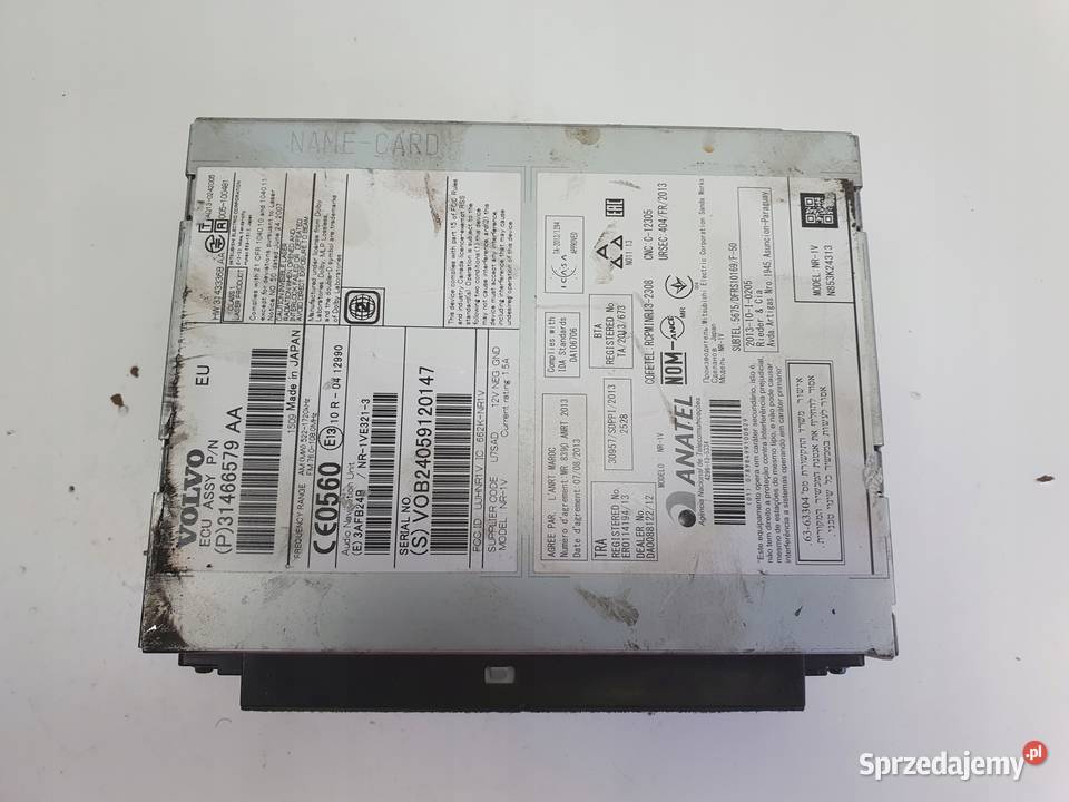 Volvo V40 II V60 S60 II CZYTNIK PŁYT CD radio
