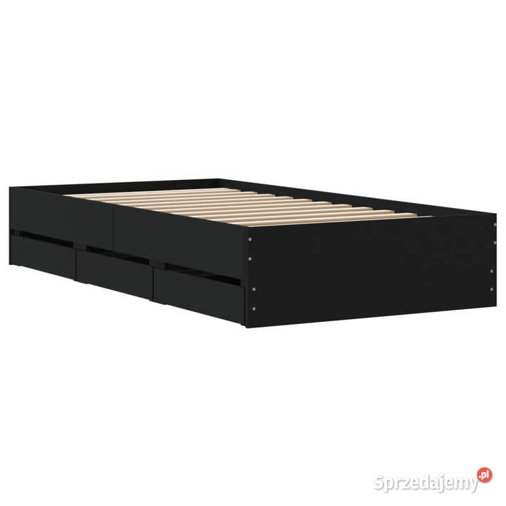 Rama łóżka z szufladami czarna 100x200 WM3207288 33cm mazowieckie