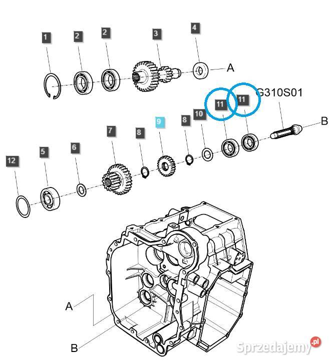 Łożysko kulkowe 62050HL LS Tractor 40290603 Tajęcina sprzedam