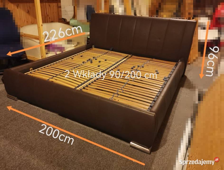 Łóżko dwuosobowe z ekoskóry 226x200 Dzierżoniów