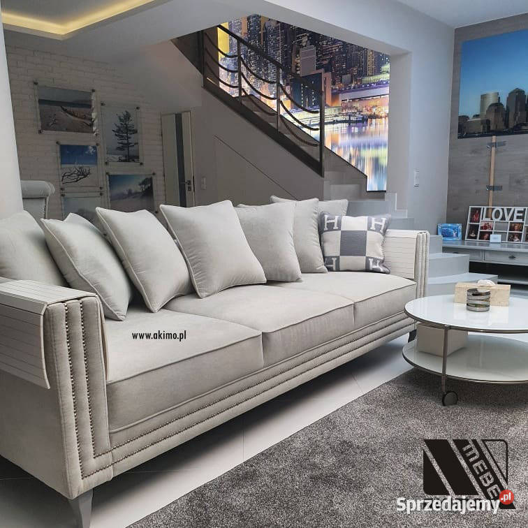 Kanapa glamour sofa nowojorska z funkcją spania