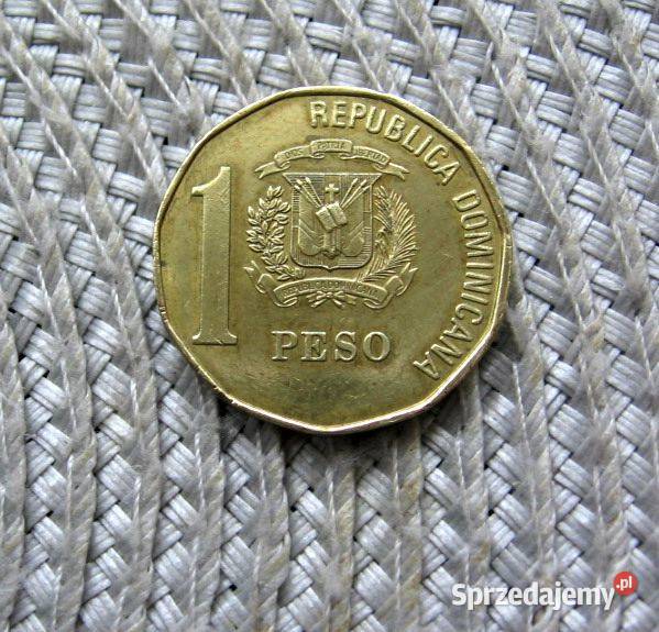 Dominikana 1 Peso 1993r Napis pod portretem Numizmatyka Kalisz sprzedam