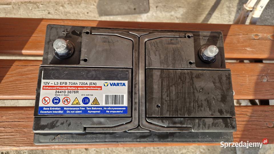 Akumulator Varta 12v L3 EFB 70Ah 720A Start Stop Łuków