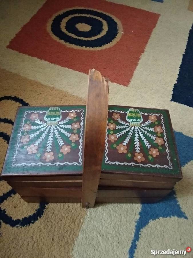 kuferek szkatułka ozdobna rozkładana wielkopolskie Poznań
