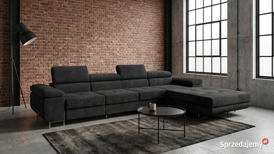 Narożnik z funkcją spania Madryt lewy 352x203 Katowice