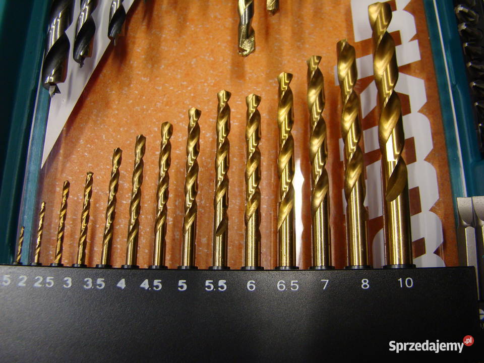 Zestaw wierteł bitów akcesorii MAKITA 104 PC Ref Zestawy osprzętu śląskie Bielsko-Biała sprzedam