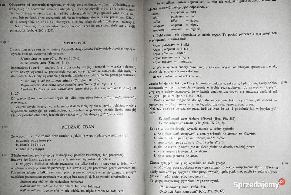 Gramatyka opisowa języka łacińskiego Jan Chełm