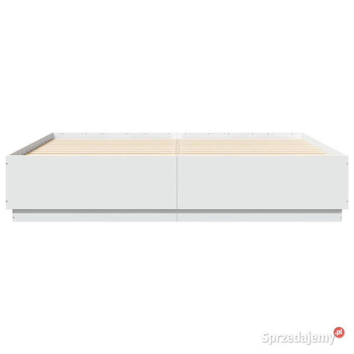 Rama łóżka biała materiał drewnopochodny 200x200 mazowieckie Warszawa