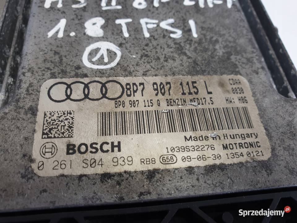 Audi A3 II 8P Lift 18 TFSI KOMPUTER 8P7907115L lubelskie Rudka