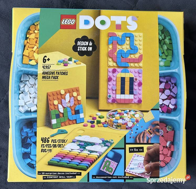 Lego Dots klocki mega zestaw naklejek 41957 kolorowy dolnośląskie Wrocław sprzedam
