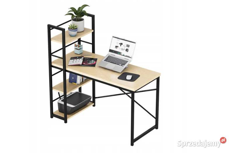 BIURKO komputerowe szkolne z REGAŁEM stół Stolik