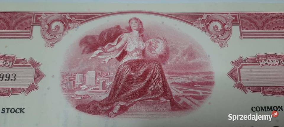 certyfikat akcji usa 2 mazowieckie Warszawa