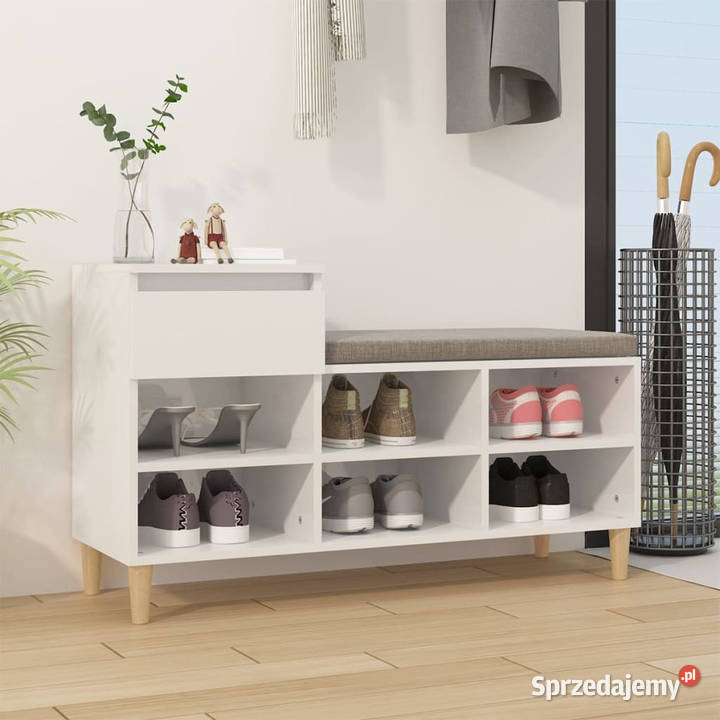 Szafka na buty wysoki połysk biała 102x36x60 Na buty Warszawa sprzedam