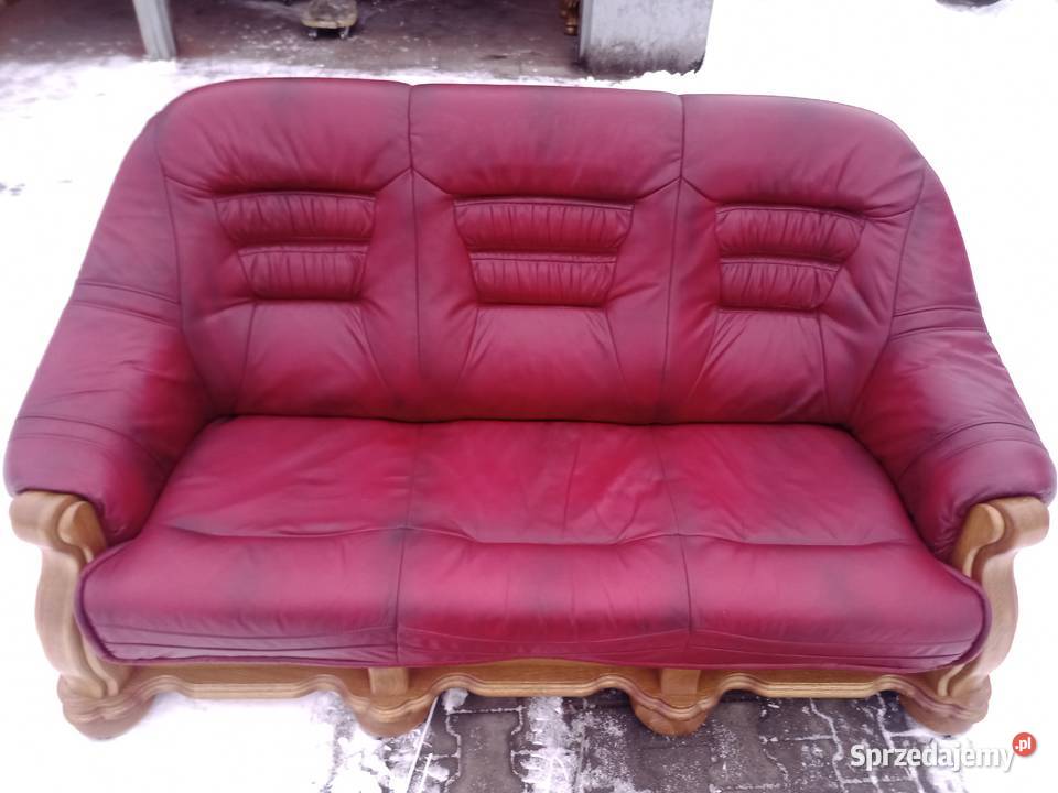 Komplet Wypoczynkowy KLER 321 i Pufa i Ława Dąb Meble Kozy