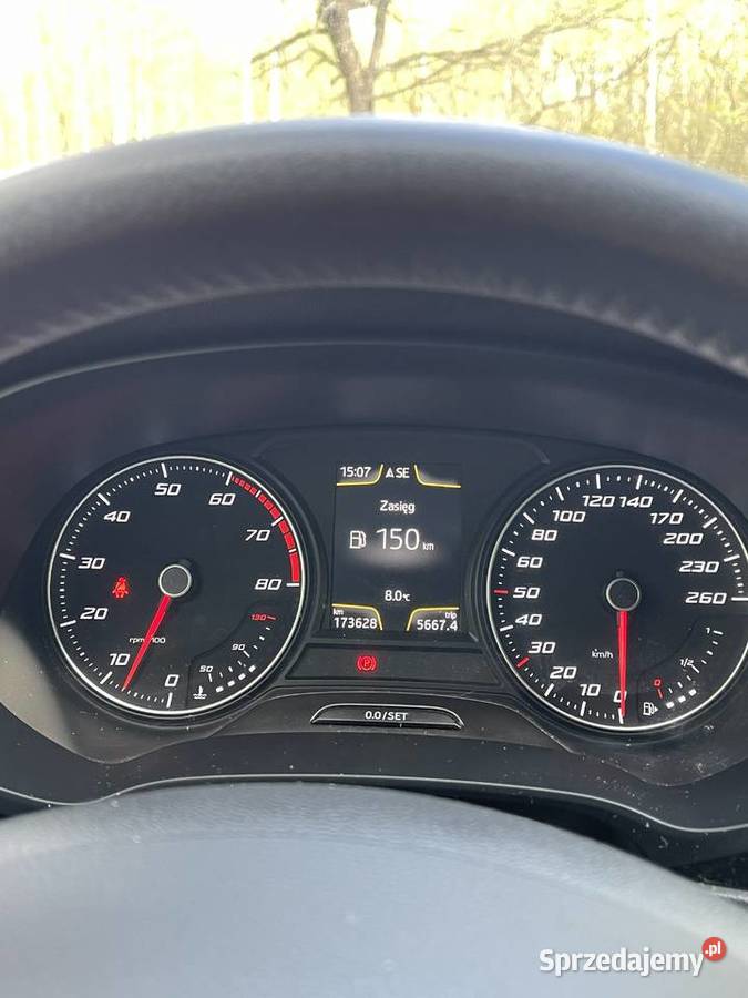 Seat Leon III 14 TSI 2014 Zadbany serwisie nieuszkodzony Białystok
