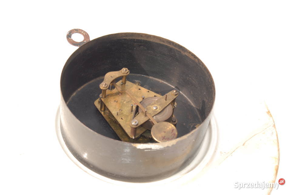 Stary porcelanowy zegarek wiszący śliwki Eska