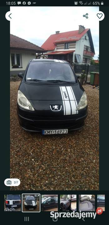 Peugeot 1007 stan zero rdzy 2006 SPORT felgi Alu asystent parkowania Samochody osobowe Myślenice