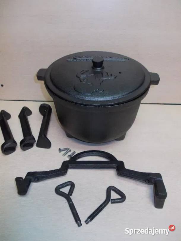 N45 Kociołek Garnek Żeliwny Myśliwski 5L i 8L Zabrze