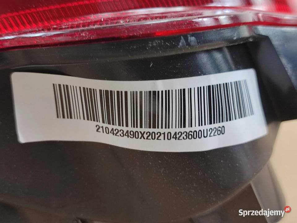 LAMPA ZDERZAKA PRAWY TYŁ JAC S3 DR DR 4 2016