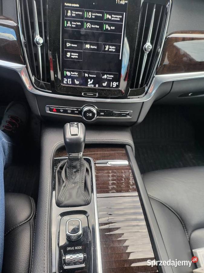 Volvo S90 long T6 320 2019r 81000 przebieg kamera cofania Gdynia