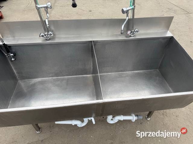 Basen gastronomiczny dwukomorowy głęboki z 2 Głogówko