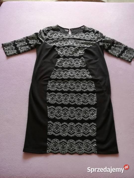 STYLOWA wieczorowowizytowa KORONKOWA sukienka Moda i Styl Spytkowice sprzedam