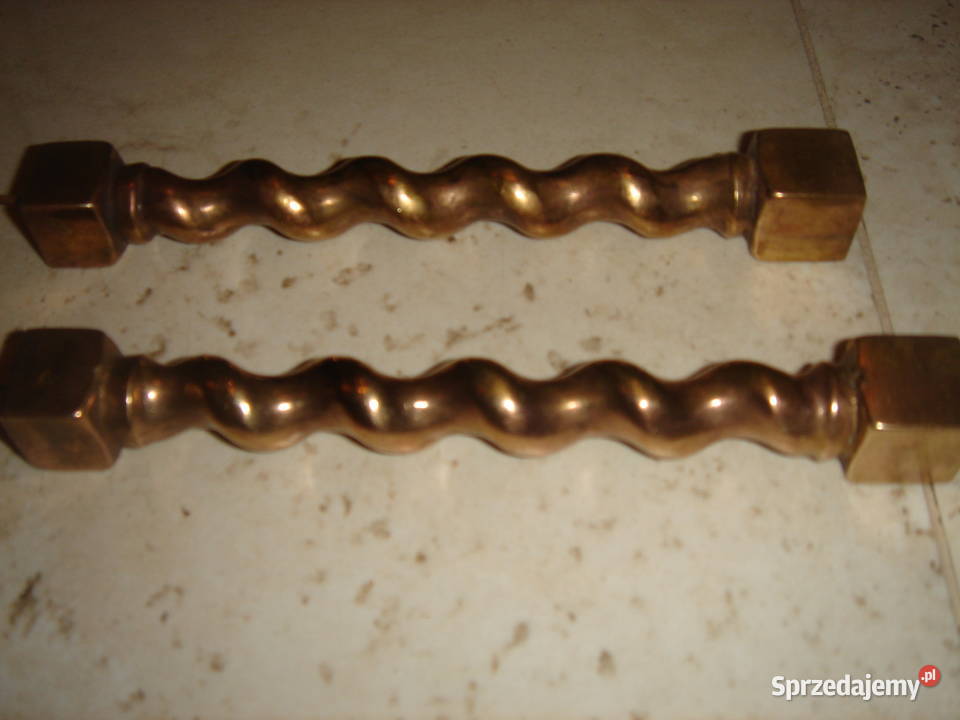 Stare kolumienki mosiężne Pozostałe Łódź sprzedam