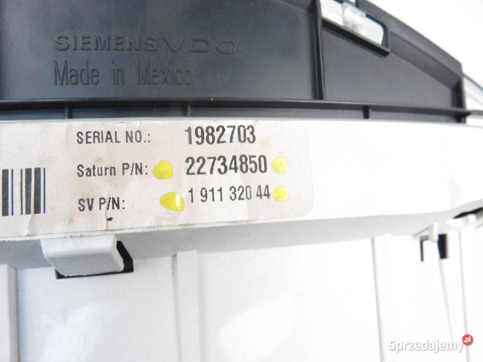 LICZNIK CHEVROLET EQUINOX 34 22734850 191132044 małopolskie sprzedam