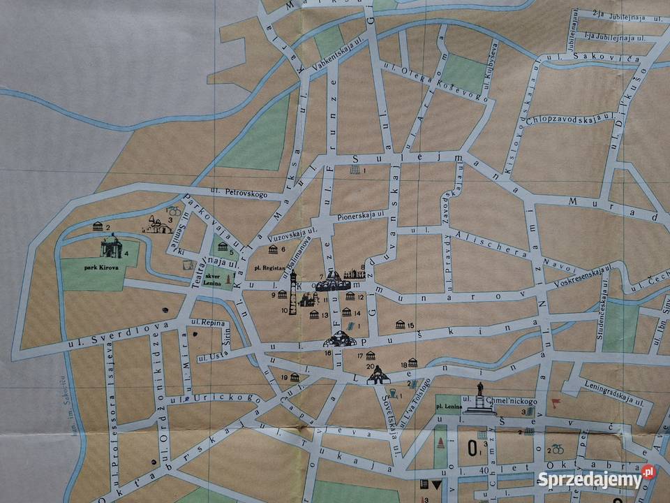 Bukhara plan miasta Mapy i przewodniki Kraków