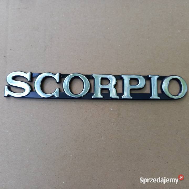 Napis Scorpio osobowe Kraków