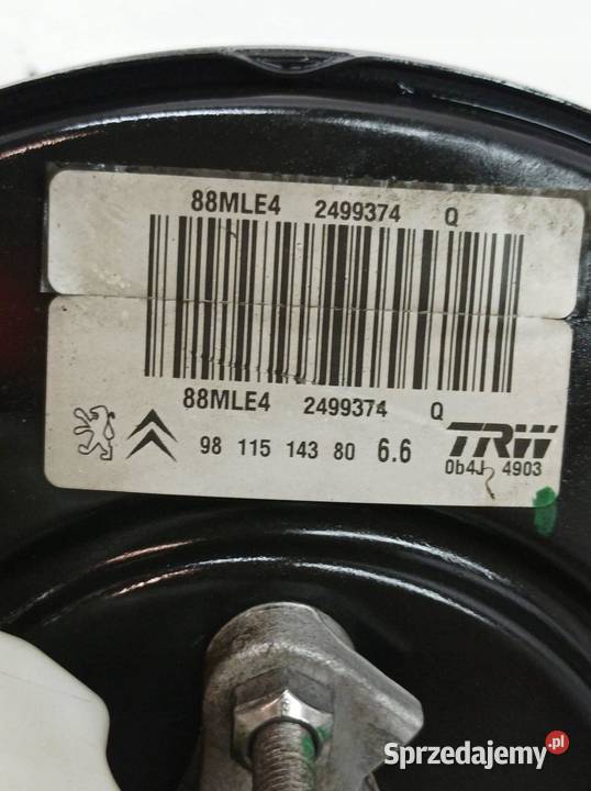 POMPA HAMULCOWA SERWO 9811514380 Citroen C3 III osobowe sprzedam