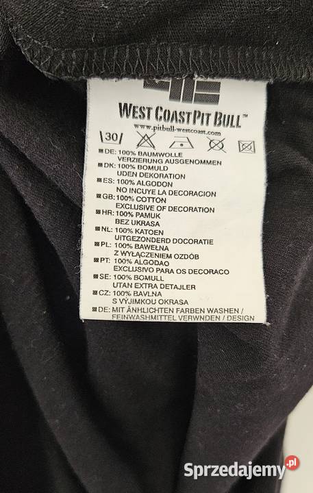Pitbull XL t shirt koszulka czarna 100 oryginał Konstancin-Jeziorna