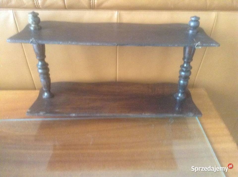 Półka drewniana dwu poziomowa 12cm