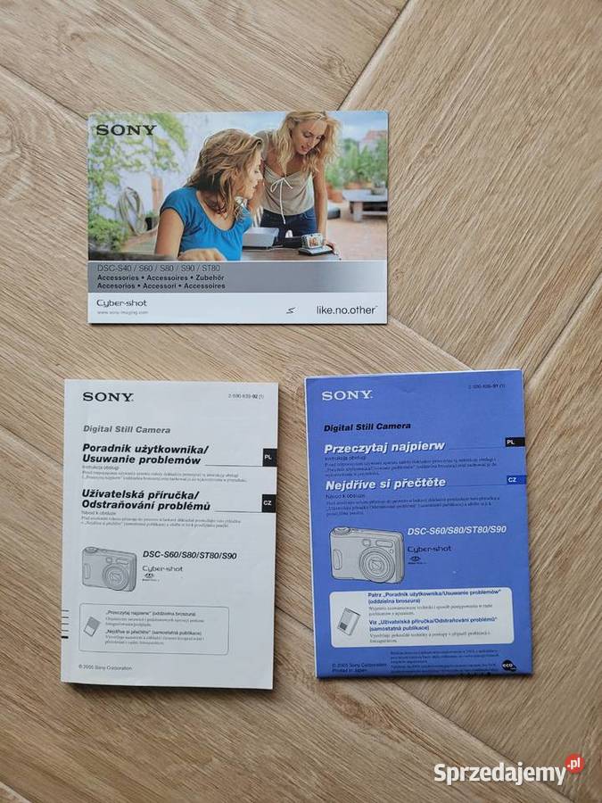 Sprzedam instrucję obsługi aparatu foto SONY Pozostałe sprzedam