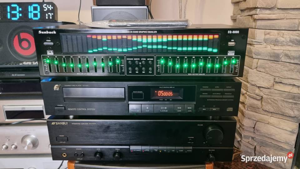 Wzmacniacz SANSUI AUX117 2x40W CD Sansui CDX105 Warta