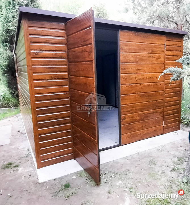 SCHOWEK DOMEK OGRODOWY 3m x 4m SPAD TYŁ BRAMA Domki narzędziowe Łapanów