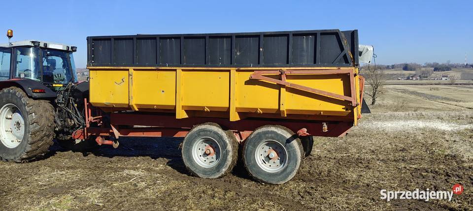 Przyczepa tandem wywrotka 14t skorupowa nieuszkodzony