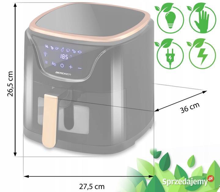 Frytkownica air fryer Berdsen 365201 1500 W 5 l mazowieckie Warszawa