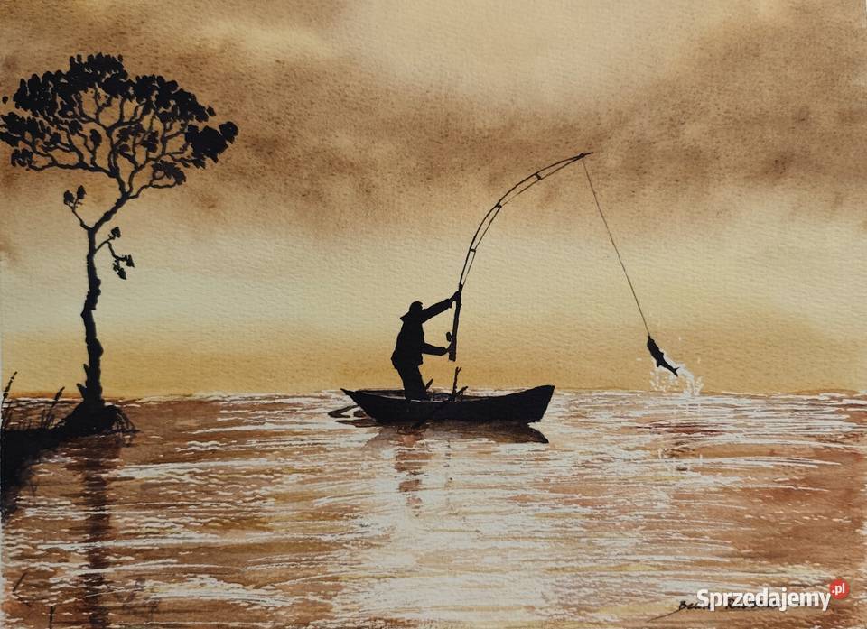 072 Akwarela Akwarelka Obraz pt Hobby podlaskie Zamczysk