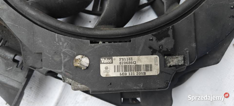 AUDI A4 B6 0004r 25 TDI Fsi WENTYLATOR CHŁODNICY Motoryzacja Siechnice