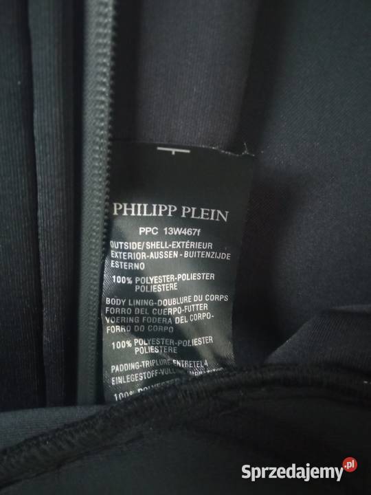 Philipp Plein męska czarna kurtka bluza Osieczna