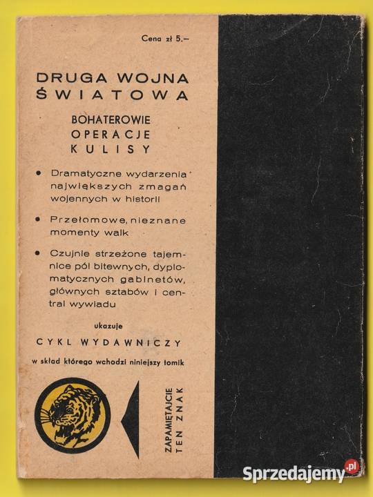 ŻÓŁTY TYGRYS CZOTA 1964 Łódź