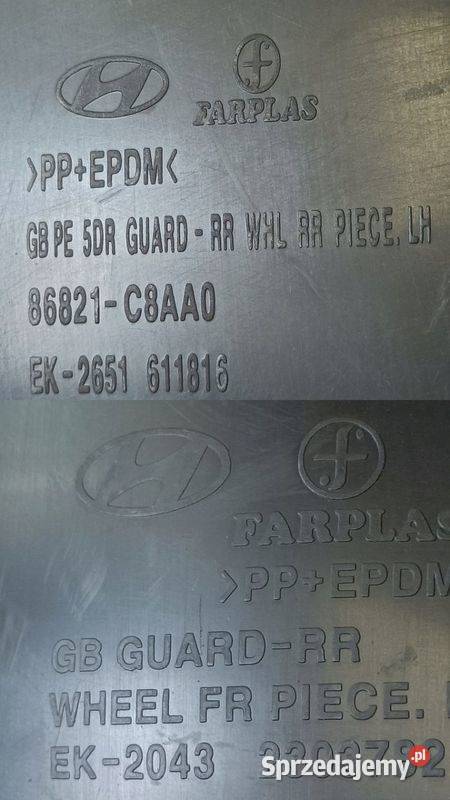 HYUNDAI I20 LIFT 18 NADKOLE lewy tył 86821C8AA0 osobowe Pleszew