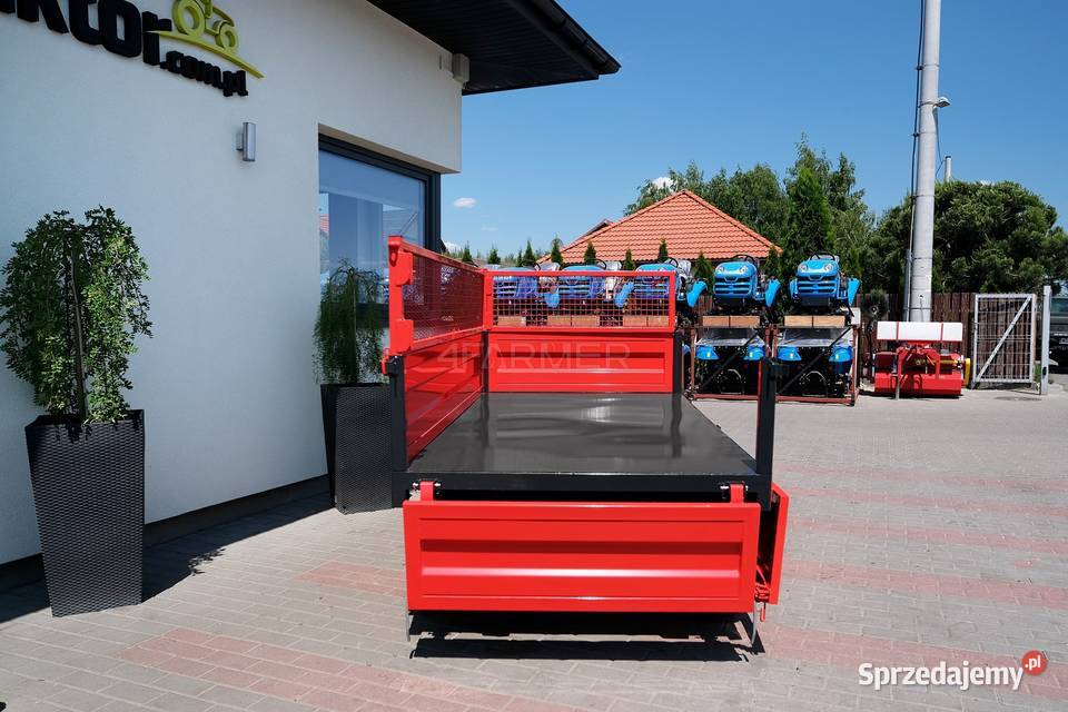 Przyczepa rolnicza dwuosiowa 25T z kiprem i